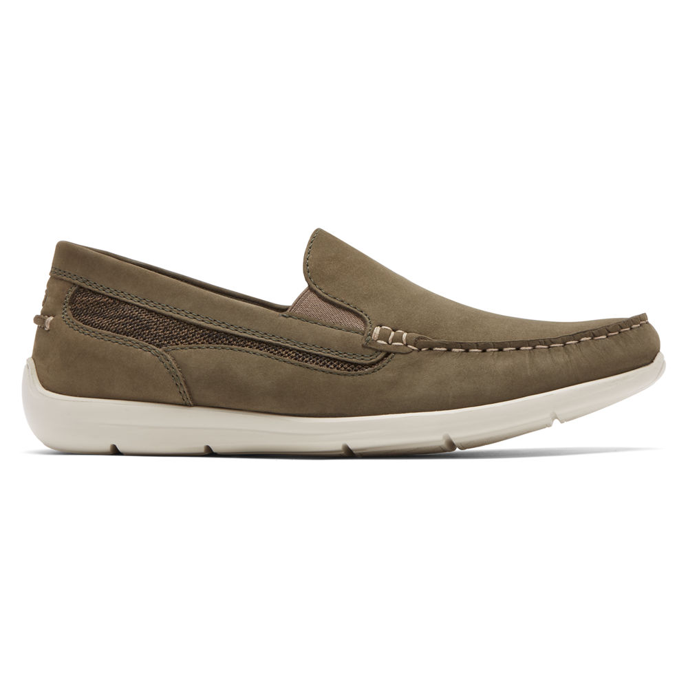 Sapato Vela Rockport Homem Verde Escuro Oliva - Cullen Venetian - 92678YIJN